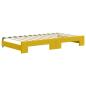 Preview: Tagesbett Ausziehbar Gelb 100x200 cm Samt