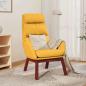 Preview: ARDEBO.de - Relaxsessel Senfgelb Stoff