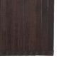 Preview: Teppich Rechteckig Dunkelbraun 60x100 cm Bambus
