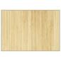 Preview: Teppich Rechteckig Hell Natur 70x100 cm Bambus