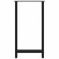 Preview: Bartischbeine Schwarz 2 Stk. 60x(110-111) cm Stahl