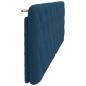 Preview: Kopfteil-Kissen Blau 160 cm Stoff