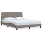 Preview: Bettgestell ohne Matratze Taupe 160x200 cm Stoff
