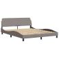 Preview: Bettgestell ohne Matratze Taupe 160x200 cm Stoff