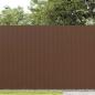 Preview: Gartenzaun Doppelseitig Braun 1,8x3 m PVC