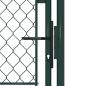 Preview: Gartentor aus Stahl 100 x 175 cm Grün