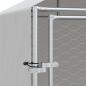 Preview: Outdoor-Hundezwinger mit Dach Silber 2x2x2,5 m Verzinkter Stahl