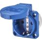 Preview: JÄGER SIROX Schutzkontakt-Einbau-Steckdosen IP 54 blau (RAL 5017) rückwärtig 50 x 50 mm 38 x 38 mm SiRoX