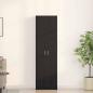 Preview: ARDEBO.de - Kleiderschrank Schwarz Eichen-Optik 55 x 25 x 189 cm