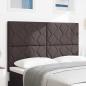 Preview: ARDEBO.de - LED Kopfteil Braun 160 cm Stoff