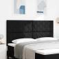 Preview: ARDEBO.de - LED Kopfteil Schwarz 180 cm Stoff
