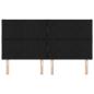 Preview: LED Kopfteil Schwarz 180 cm Stoff