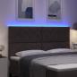Preview: LED Kopfteil Braun 180 cm Stoff