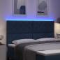 Preview: LED Kopfteil Hellgrau 180 cm Stoff