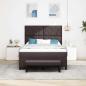 Preview: Boxspringbett mit Kopfteil Dunkelbraun 160 x 200 cm Stoff