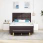 Preview: Boxspringbett mit Kopfteil Dunkelbraun 200 x 160 cm Stoff