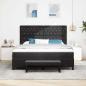 Preview: Boxspringbett mit Kopfteil Schwarz 200 x 180 cm Samt