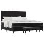 Preview: Boxspringbett mit Kopfteil Schwarz 200 x 200 cm Samt