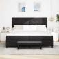 Preview: Boxspringbett mit Kopfteil Schwarz 200 x 200 cm Samt