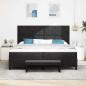 Preview: Boxspringbett mit Kopfteil Schwarz 200 x 200 cm Samt