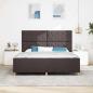 Preview: Bettgestell mit Kopfteil Dunkelbraun 180 x 200 cm Stoff