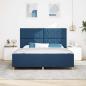 Preview: Bettgestell mit Kopfteil Blau 180 x 200 cm Stoff