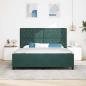 Preview: Boxspringbett mit Kopfteil Dunkelgrün 180 x 200 cm Samt