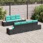 Preview: Sofa Set 8 stk. Schwarz [Synthetisch]: Poly Rattan