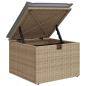 Preview: Sofa Set 5 stk. Beige und Hellgrau Poly-Rattan