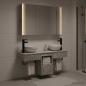 Preview: ARDEBO.de - Badezimmerschrank-Set 4 stk. Betongrau Holzwerkstoff