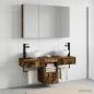 Preview: Badezimmerschrank-Set 4 stk. Geräucherte Eiche Holzwerkstoff