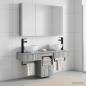 Preview: Badezimmerschrank-Set 4 stk. Grau Sonoma Holzwerkstoff
