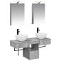 Preview: Badezimmerschrank-Set 5 stk. Grau Sonoma Holzwerkstoff