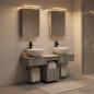 Preview: Badezimmerschrank-Set 5 stk. Grau Sonoma Holzwerkstoff