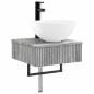 Preview: Badezimmerschrank-Set 5 stk. Grau Sonoma Holzwerkstoff