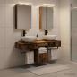 Preview: Badezimmerschrank-Set 5 stk. Altholz Holzwerkstoff