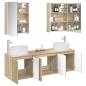 Preview: Badezimmerschrank-Set 5 stk. Sonoma-Eiche Holzwerkstoff
