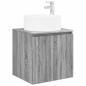 Preview: Badezimmerschrank-Set 4 stk. Grau Sonoma Holzwerkstoff
