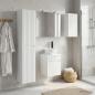 Preview: Badezimmerschrank-Set 5 stk. Weiß Holzwerkstoff