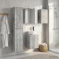 Preview: Badezimmerschrank-Set 5 stk. Betongrau Holzwerkstoff