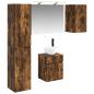 Preview: Badezimmerschrank-Set 5 stk. Geräucherte Eiche Holzwerkstoff