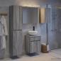 Preview: ARDEBO.de - Badezimmerschrank-Set 5 stk. Grau Sonoma Holzwerkstoff