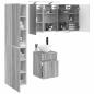 Preview: Badezimmerschrank-Set 5 stk. Grau Sonoma Holzwerkstoff