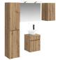Preview: Badezimmerschrank-Set 5 stk. Artisan-Eiche Holzwerkstoff