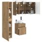 Preview: Badezimmerschrank-Set 5 stk. Artisan-Eiche Holzwerkstoff