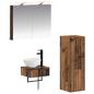 Preview: Badezimmerschrank-Set 4 stk. Altholz Holzwerkstoff