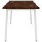 Preview: Live Edge Esstisch 160 x 70 x 75 cm Massivholz Akazie