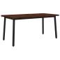 Preview: Live Edge Esstisch 160 x 90 x 75 cm Massivholz Akazie