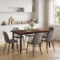Preview: Live Edge Esstisch 160 x 90 x 75 cm Massivholz Akazie