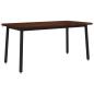 Preview: Quadratischer Esstisch 160 x 70 x 75 cm Massivholz Akazie